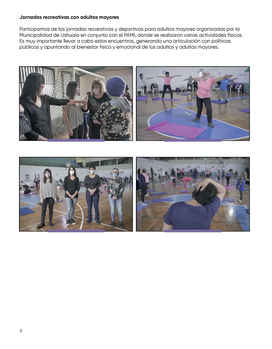 Jornadas recreativas y deportivas con adultos mayores