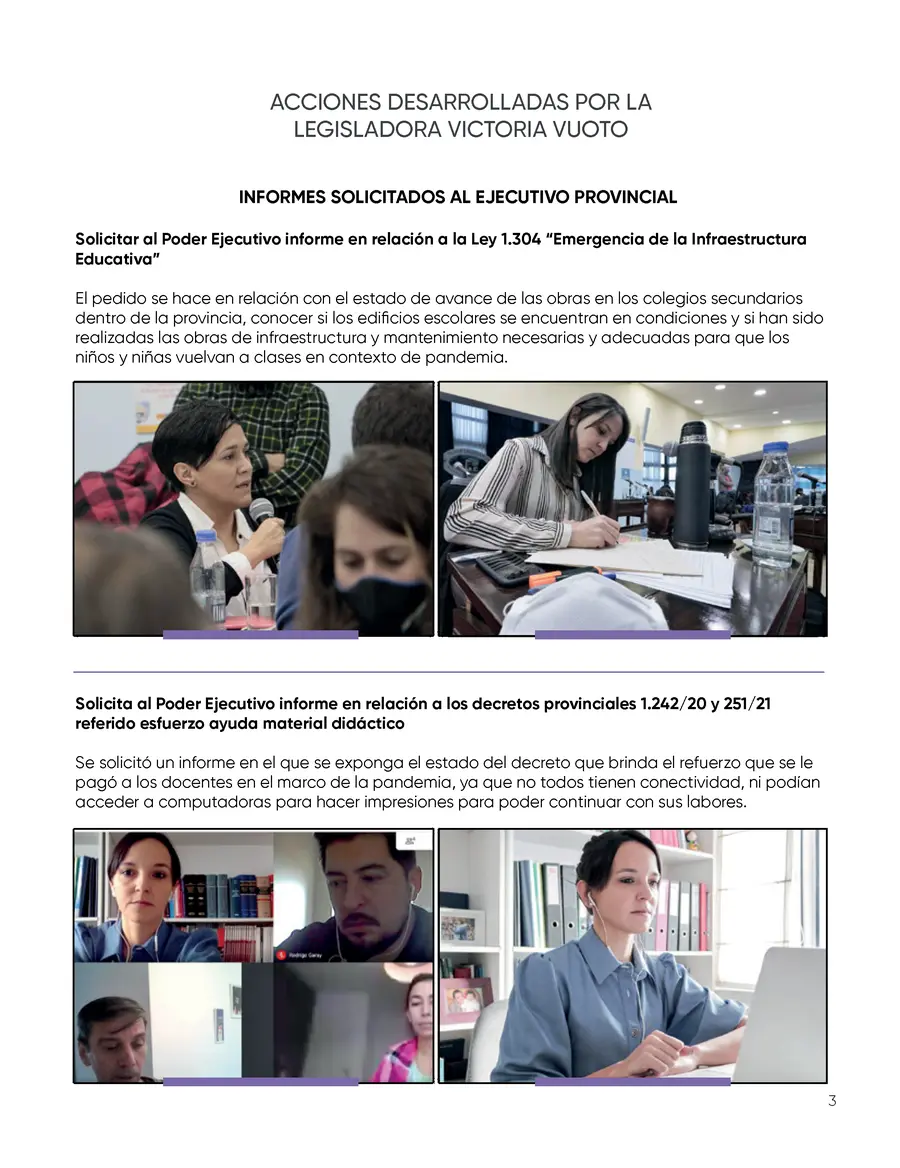 Solicitud de informe sobre infraestructura educativa