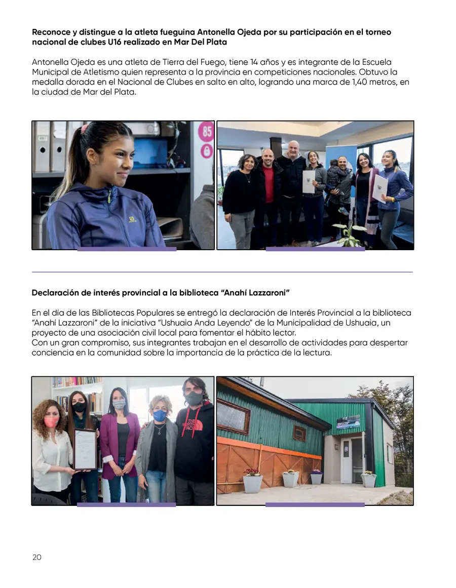 Biblioteca Anahí Lazzaroni de Ushuaia Anda Leyendo